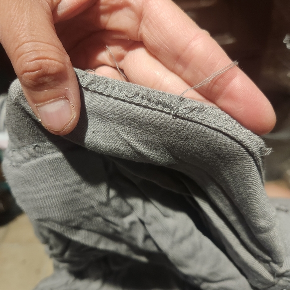 Torrid 2X Gray Twill Short Overalls Military Overall Romper - Picture 11 of 11